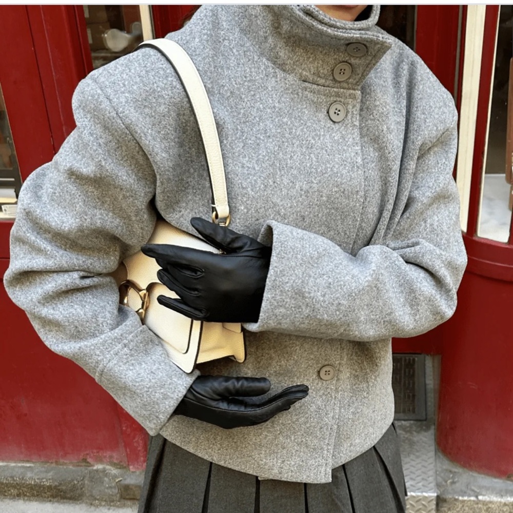 Rosalia Elegant Jacket with Stand Collar